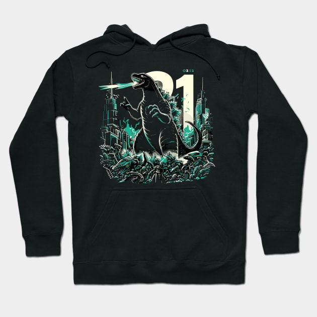 godzilla minus one Hoodie by Rizstor